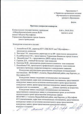 Протокол вскрытия