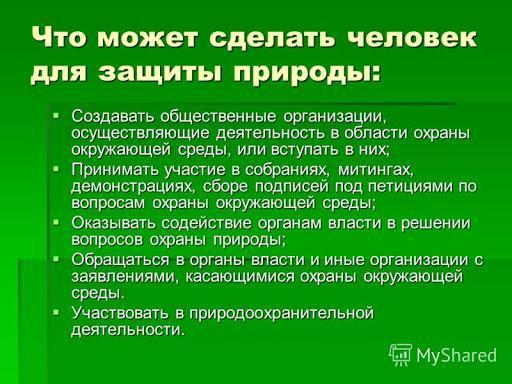 Экология в нашей жизни