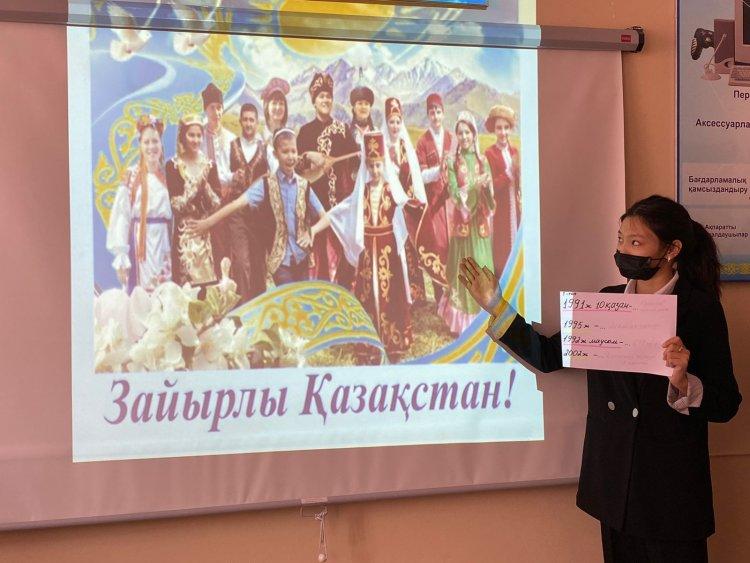 "Менің Отаным-Қазақстан" тақырыбындағы сынып сағаттары